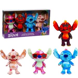 Disney Stitch Hawaiian Elements Plush Stuffed Animals Collector Set
